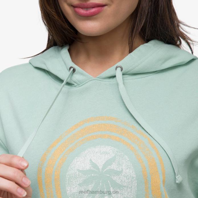 Springbrunnen-Pullover-Hoodie immer noch grün 442L286 Frauen Reef