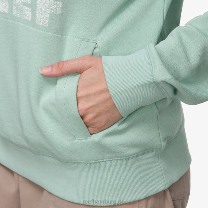 Springbrunnen-Pullover-Hoodie immer noch grün 442L286 Frauen Reef