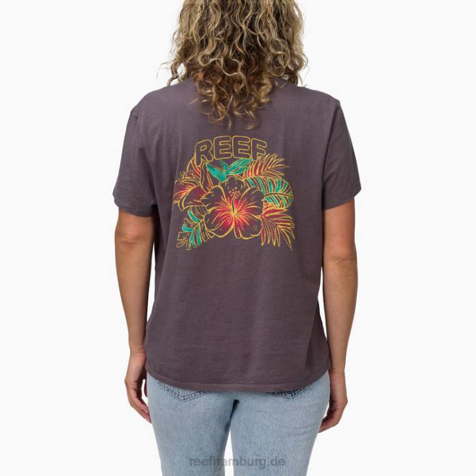 Belina Kurzarm-T-Shirt grau 442L278 Frauen Reef