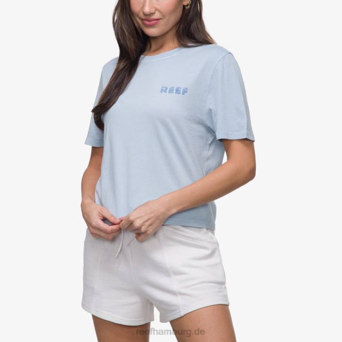 Fountains kurzärmliges Crop-T-Shirt Skyway 442L269 Frauen Reef