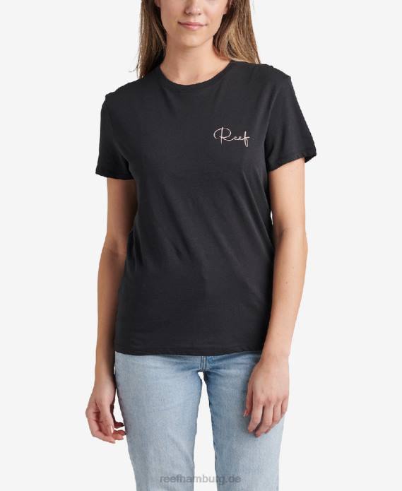 Gestapeltes, kurzärmliges, entspanntes T-Shirt Kaviar 442L281 Frauen Reef