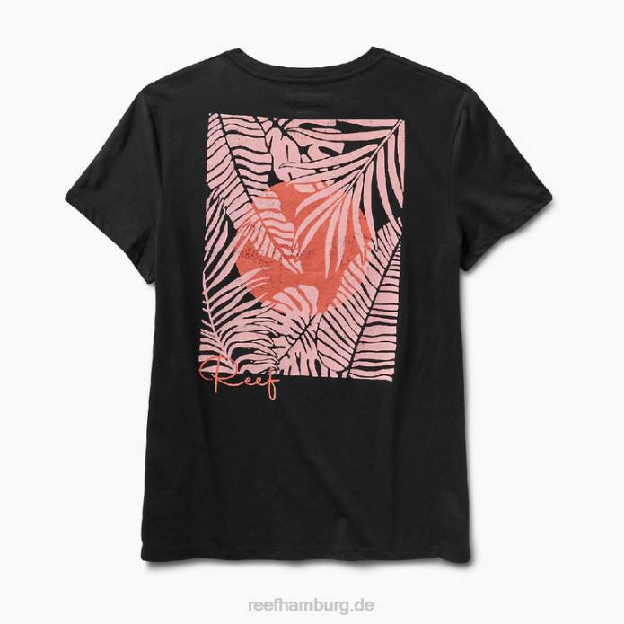 Gestapeltes, kurzärmliges, entspanntes T-Shirt Kaviar 442L281 Frauen Reef