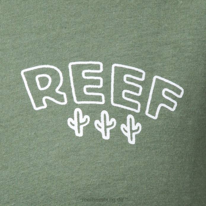 Kakteen-Kurzarm-Kasten-T-Shirt Meeresspray 442L277 Frauen Reef