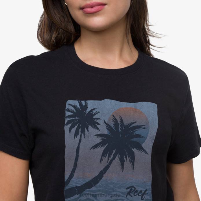 Kurzarm-T-Shirt mit Sonnenuntergängen Kaviar 442L271 Frauen Reef