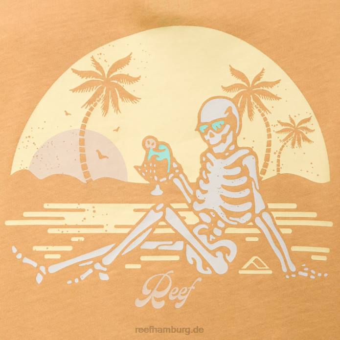 Lounge-Kurzarm-T-Shirt honiggelb 442L276 Frauen Reef