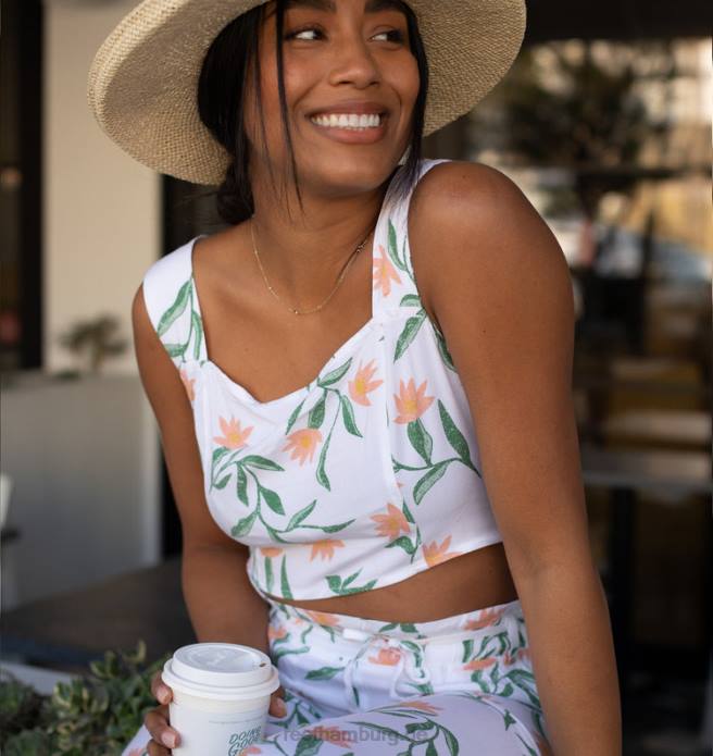 Panzer gezogen helles Weiss 442L264 Frauen Reef