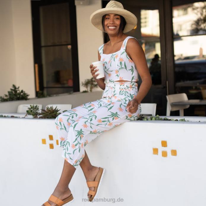 Panzer gezogen helles Weiss 442L264 Frauen Reef