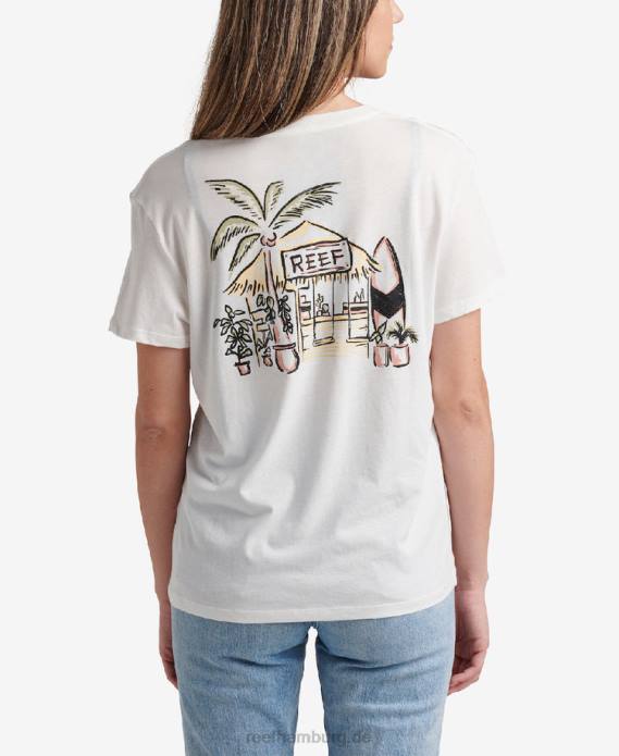 Shacktime-Kurzarm-T-Shirt Mäusespeck 442L280 Frauen Reef