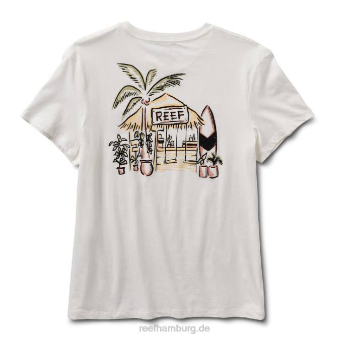 Shacktime-Kurzarm-T-Shirt Mäusespeck 442L280 Frauen Reef