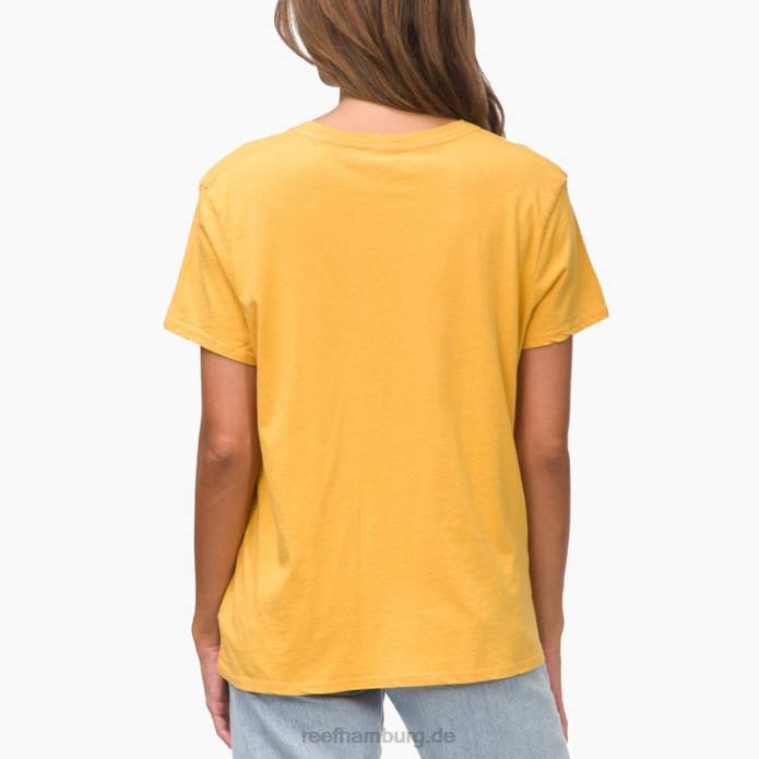 Tony Kurzarm-T-Shirt Honiggold 442L267 Frauen Reef