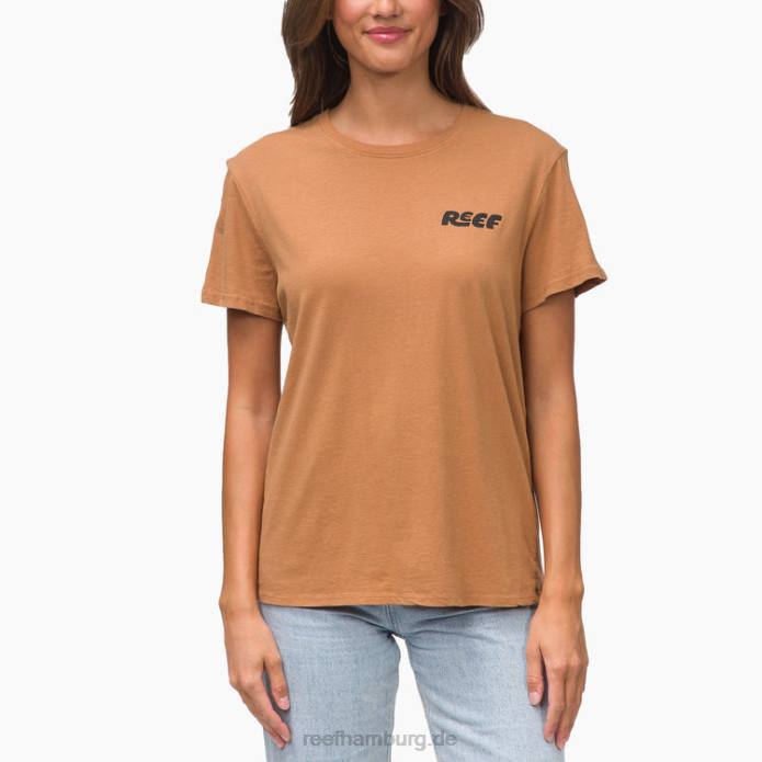 Vacay Kurzarm-T-Shirt braun 442L275 Frauen Reef