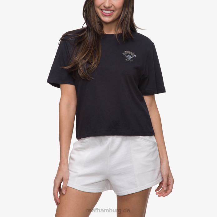 irgendwo kurzärmliges Crop-T-Shirt Kaviar 442L270 Frauen Reef