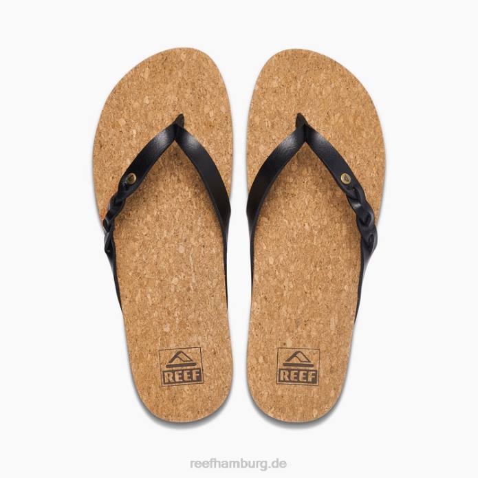 Kissen-Court-Twist Schwarz 442L49 Frauen Reef