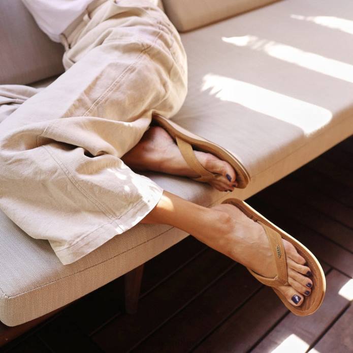 Riffdrift weg Leder Karamell 442L39 Frauen