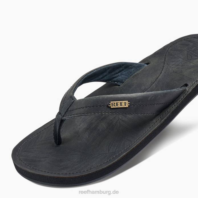 Riffdrift weg Leder staubiges Schwarz 442L208 Frauen