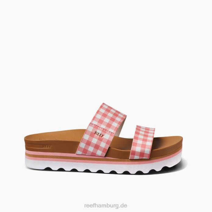 Kissen Vista Hallo Korallen-Gingham 442L167 Frauen Reef