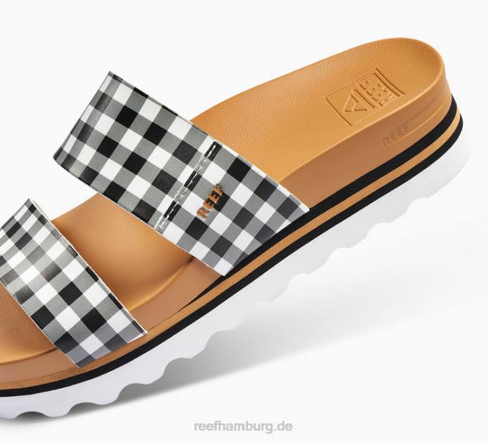 Kissen Vista Hallo schwarzer Gingham 442L134 Frauen Reef