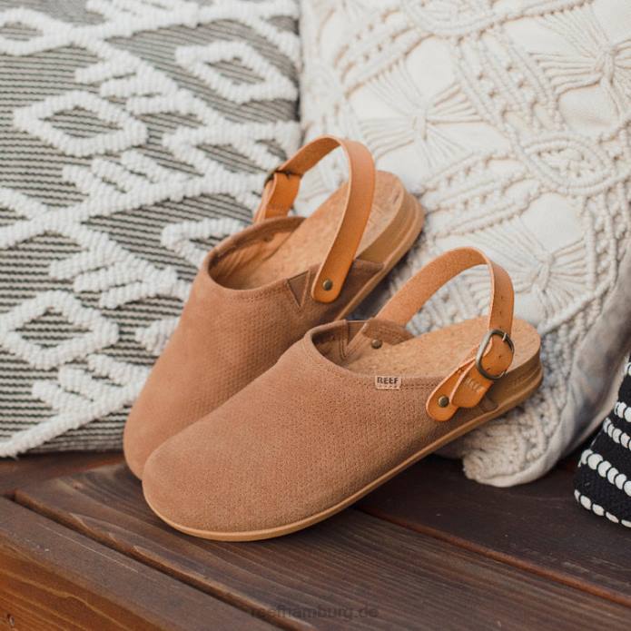 Riffkissen Salbei-Wildleder Kaffee 442L221 Frauen