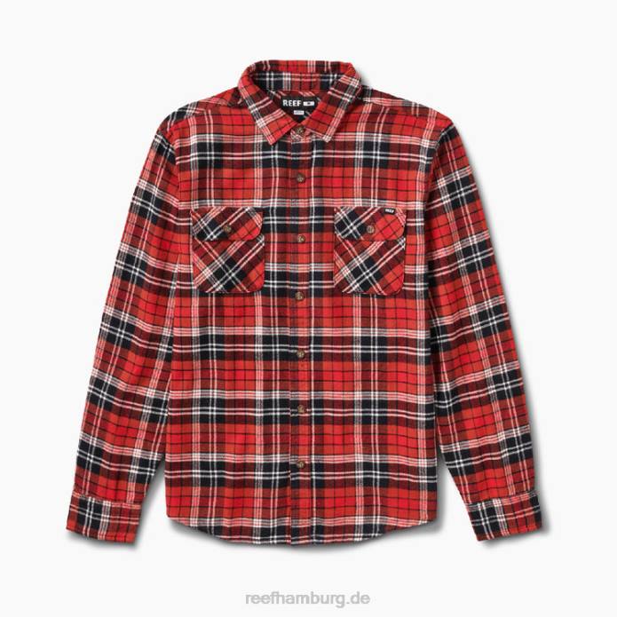 Bisbee-Flanell-Webhemd Chili-Pfeffer 442L664 Männer Reef