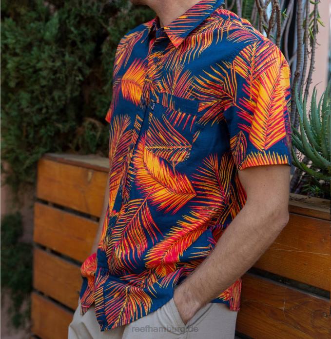 Daintree Kurzarmhemd Hibiskus 442L634 Männer Reef
