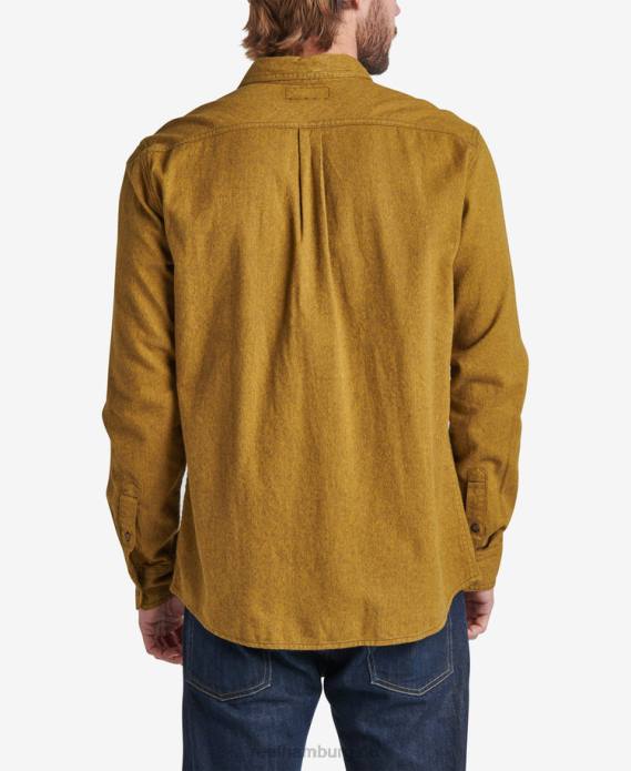 Rask Langarm-Flanell dunkles Oliv 442L665 Männer Reef