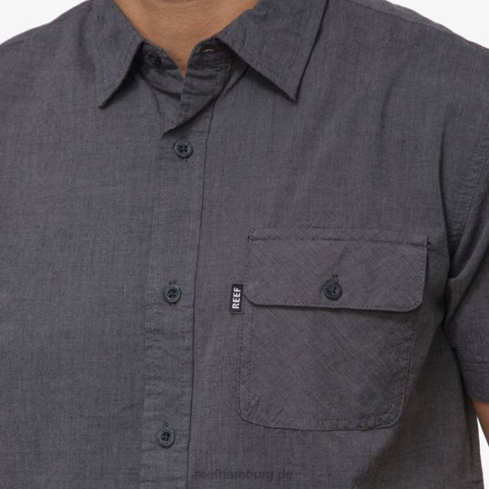 Winfred Kurzarmhemd Kaviar 442L645 Männer Reef