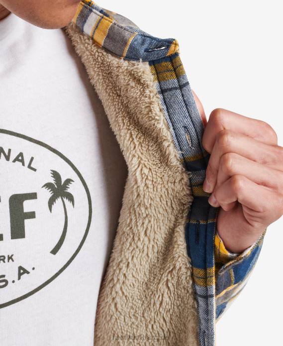 Hickman-Langarmjacke Indigo Blau 442L730 Männer Reef