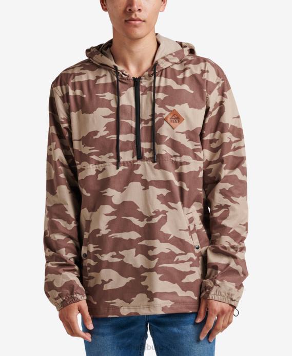 Tango-Anorak, leichte Windjacke Koriander 442L729 Männer Reef