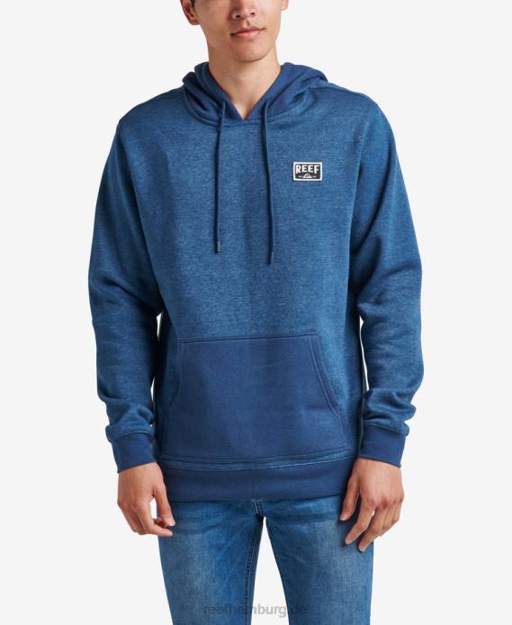 Bahnhofspullover-Hoodie Abzeichen blau 442L731 Männer Reef