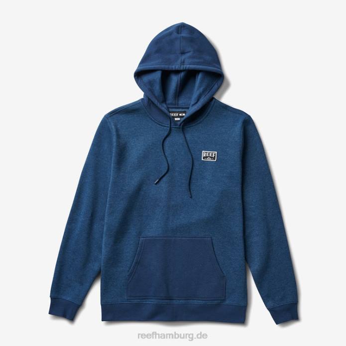 Bahnhofspullover-Hoodie Abzeichen blau 442L731 Männer Reef