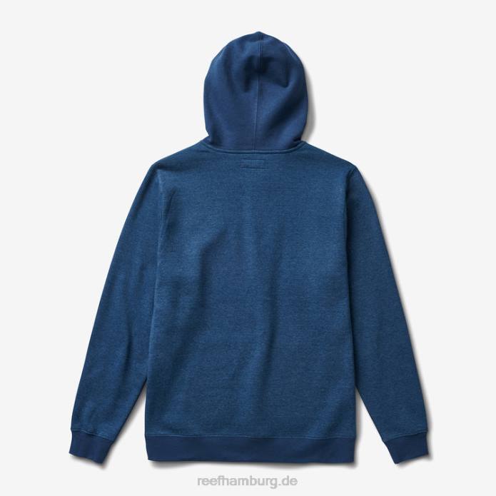 Bahnhofspullover-Hoodie Abzeichen blau 442L731 Männer Reef