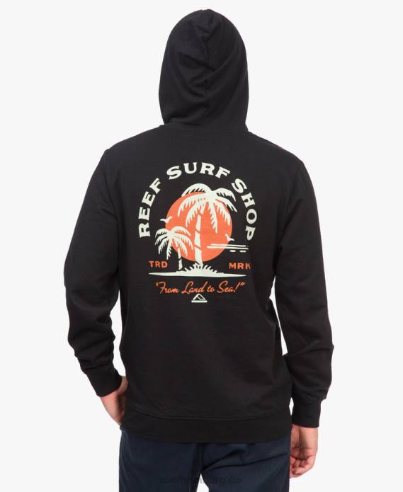 Shuffle-Pullover-Hoodie Schwarz 442L728 Männer Reef