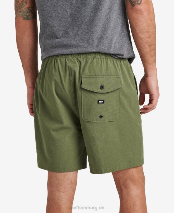 Fields Walk-Shorts mit elastischem Bund, 17 Zoll Olivin 442L714 Männer Reef