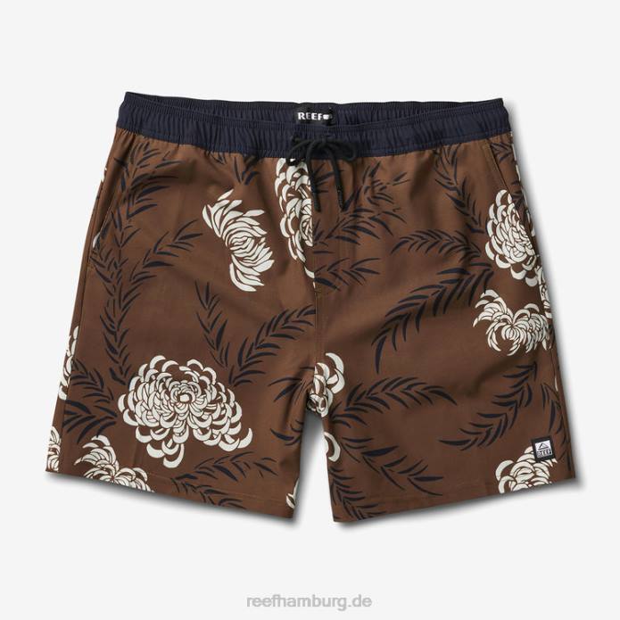 John Volley Short 17" dunkles Oliv 442L696 Männer Reef