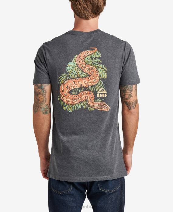 Abra Kurzarm-T-Shirt Heidekohle 442L606 Männer Reef