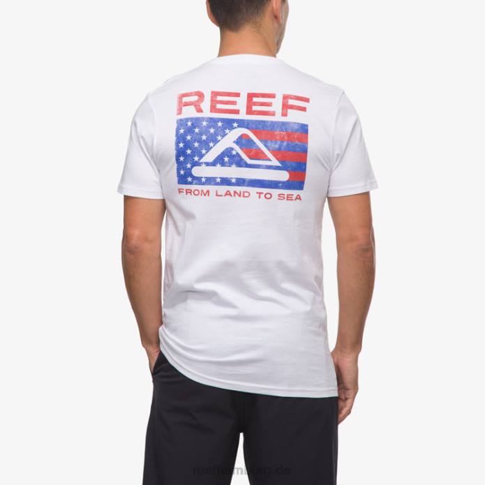 Beverly Kurzarm-T-Shirt helles Weiss 442L564 Männer Reef