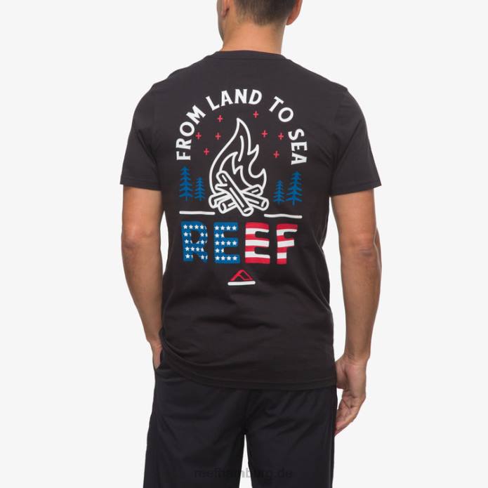 Boom Boom Kurzarm-T-Shirt Kaviar 442L580 Männer Reef