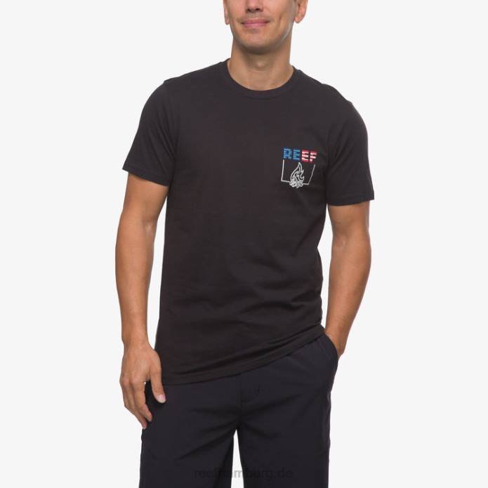Boom Boom Kurzarm-T-Shirt Kaviar 442L580 Männer Reef
