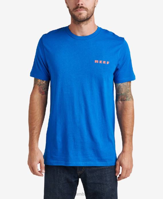 Buk Buk Kurzarm-T-Shirt Lapis 442L614 Männer Reef