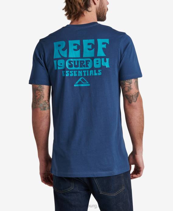 Carland Kurzarm-T-Shirt Abzeichen blau 442L565 Männer Reef