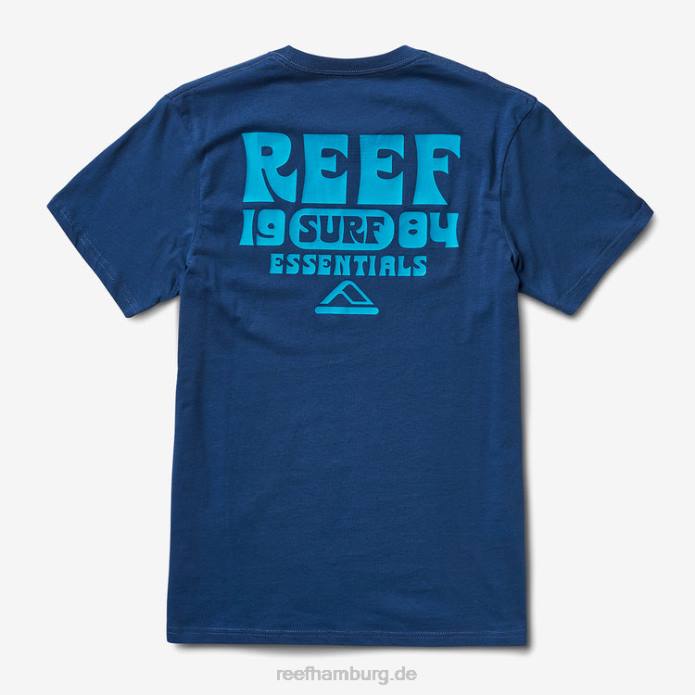 Carland Kurzarm-T-Shirt Abzeichen blau 442L565 Männer Reef