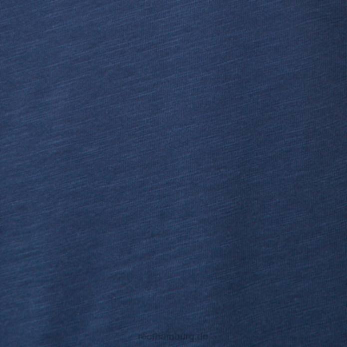 Court-Kurzarm-T-Shirt Abzeichen blau 442L556 Männer Reef