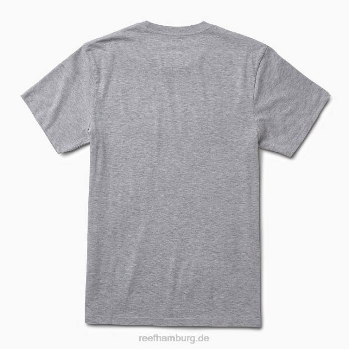 Fahrer-Kurzarm-T-Shirt graues Heidekraut 442L619 Männer Reef