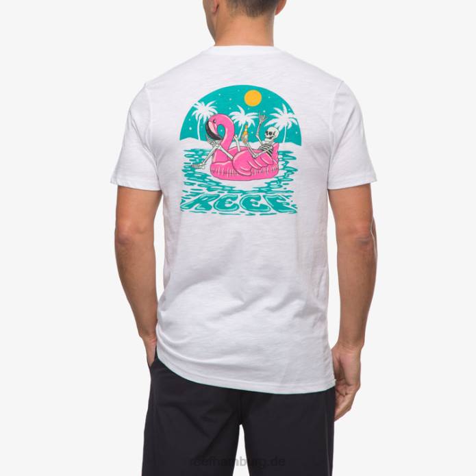 Float on Kurzarm-T-Shirt helles Weiss 442L576 Männer Reef