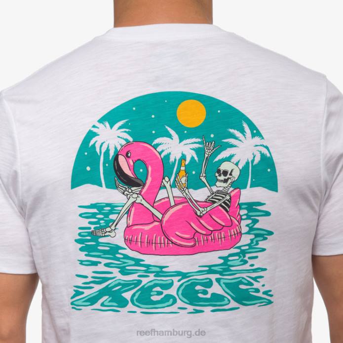 Float on Kurzarm-T-Shirt helles Weiss 442L576 Männer Reef