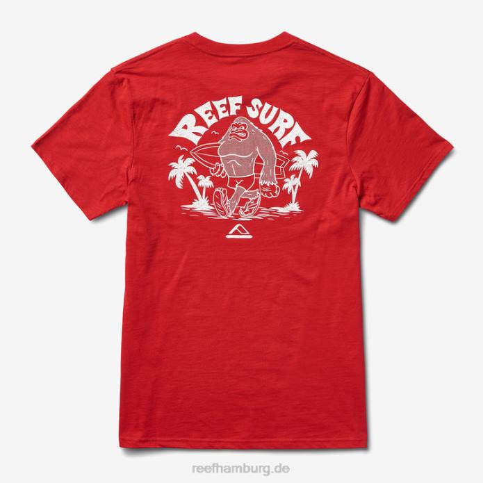 Herman Slub-Grafik-T-Shirt Bergrot 442L611 Männer Reef