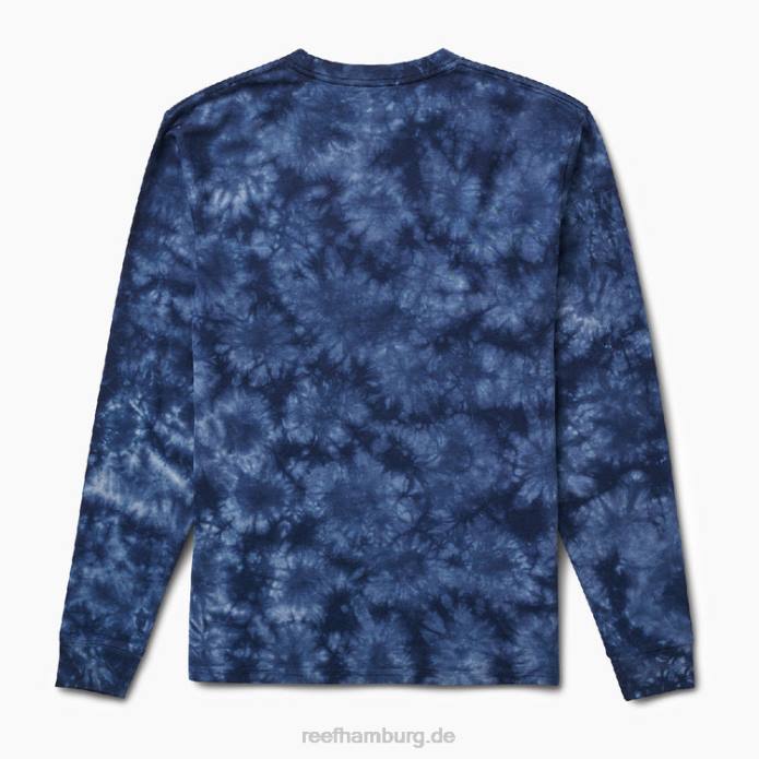 Intel Kurzarm-T-Shirt mit Batikmuster Marine 442L626 Männer Reef