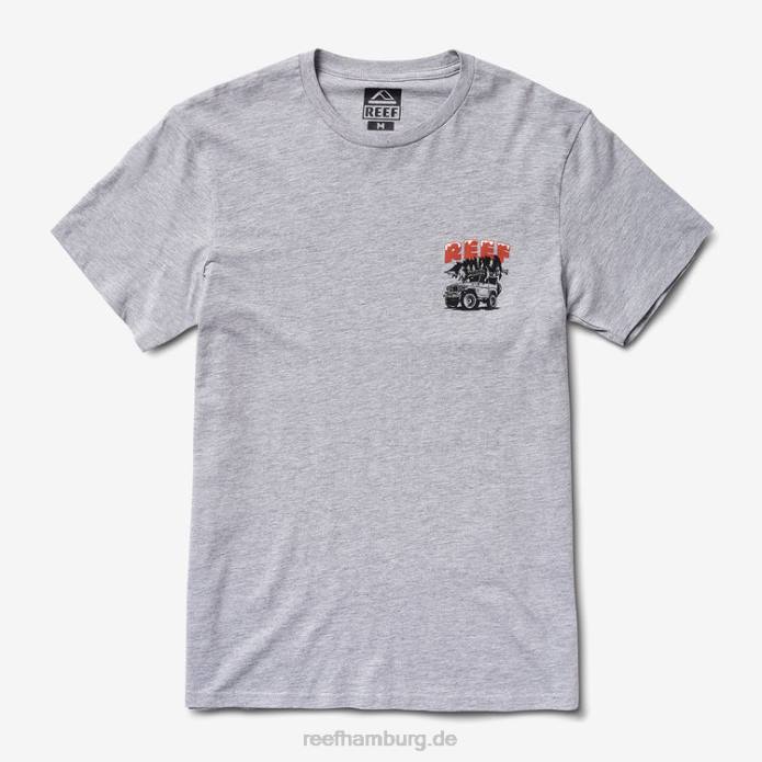 Kurzarm-T-Shirt aus Holz grau meliert 442L587 Männer Reef