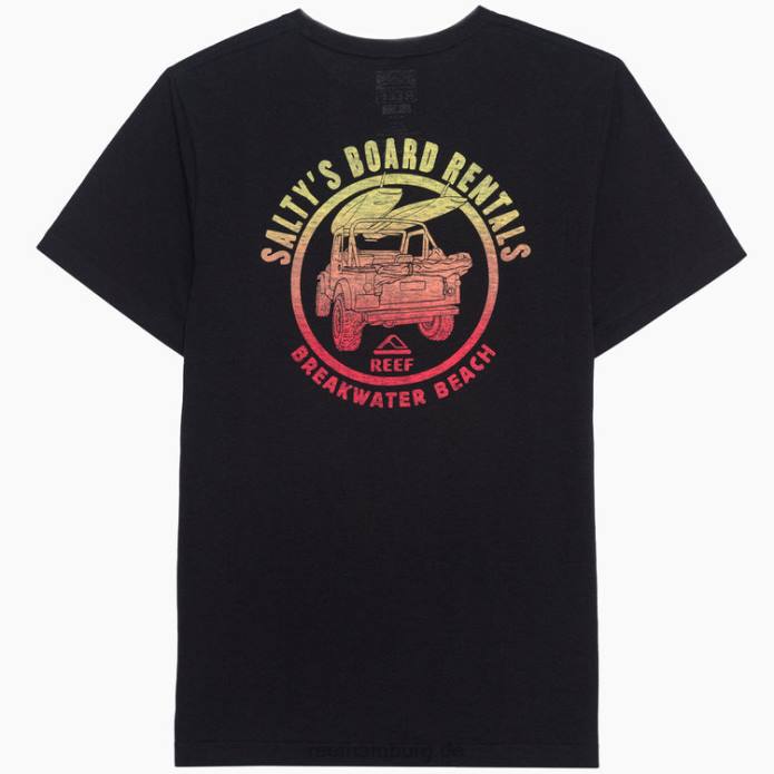 Salty Recyclo Kurzarm-T-Shirt Schwarz 442L592 Männer Reef