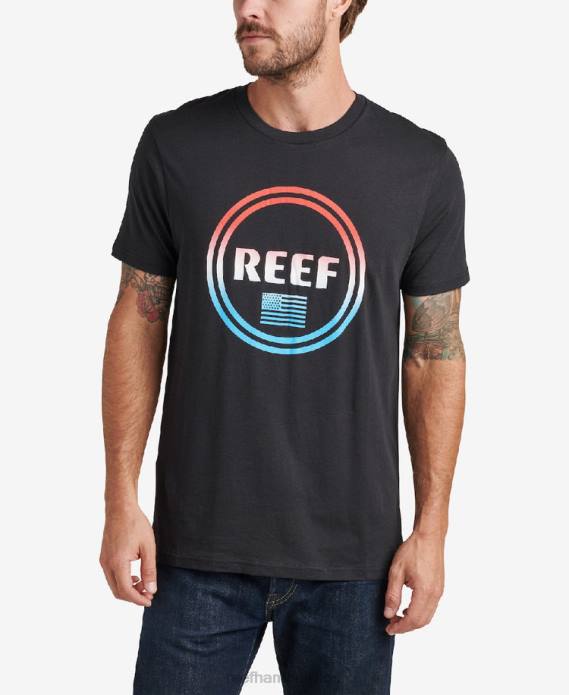 Shimmy-Kurzarm-T-Shirt Kaviar 442L607 Männer Reef